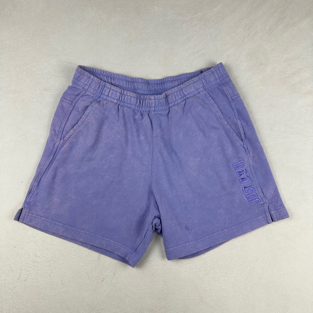 Nike Purple Just Do It Lounge Shorts M Washed Fleece Sweat Shorts Women Men